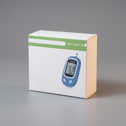 Custom folding gift box, angled view