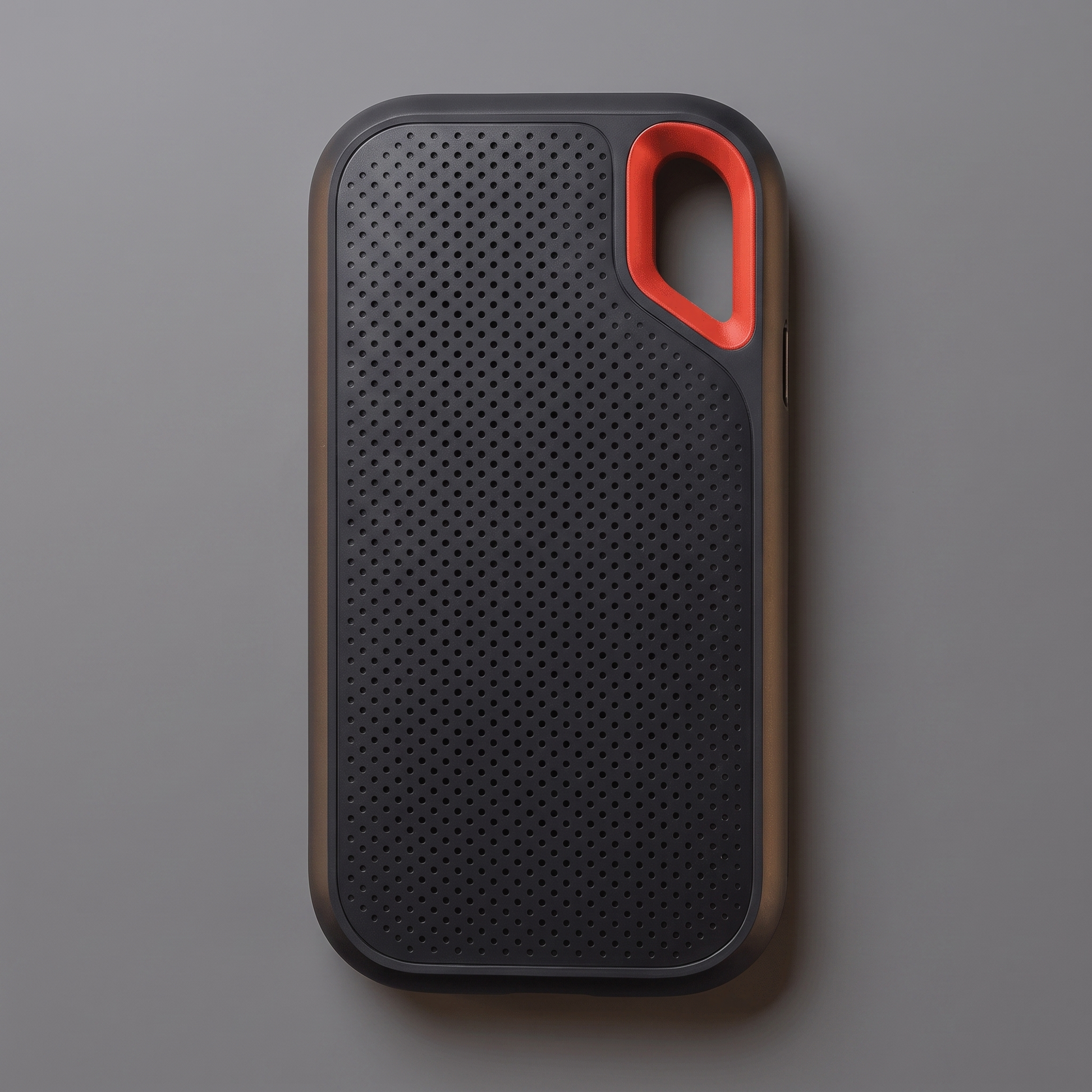 Rugged shockproof SSD, top view